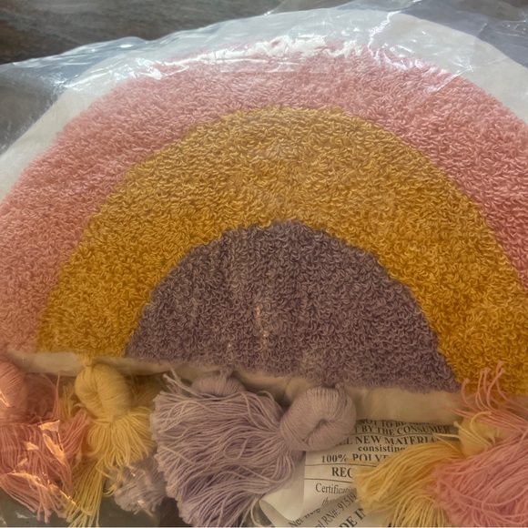 NWT Urban Habitat Rainbow Accent Throw Pillow; 13” L - Picture 4 of 6